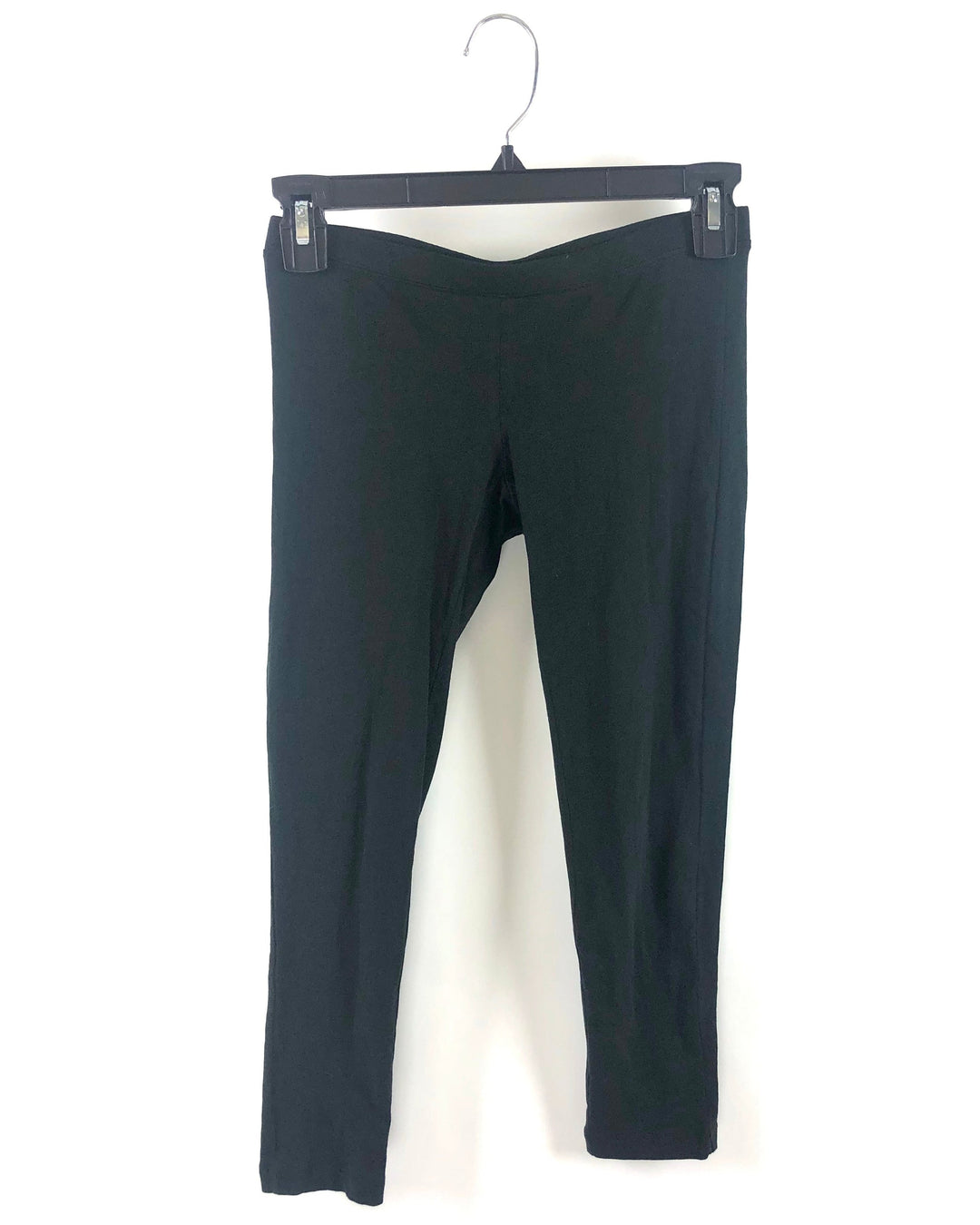 Black Cropped Leggings - Small