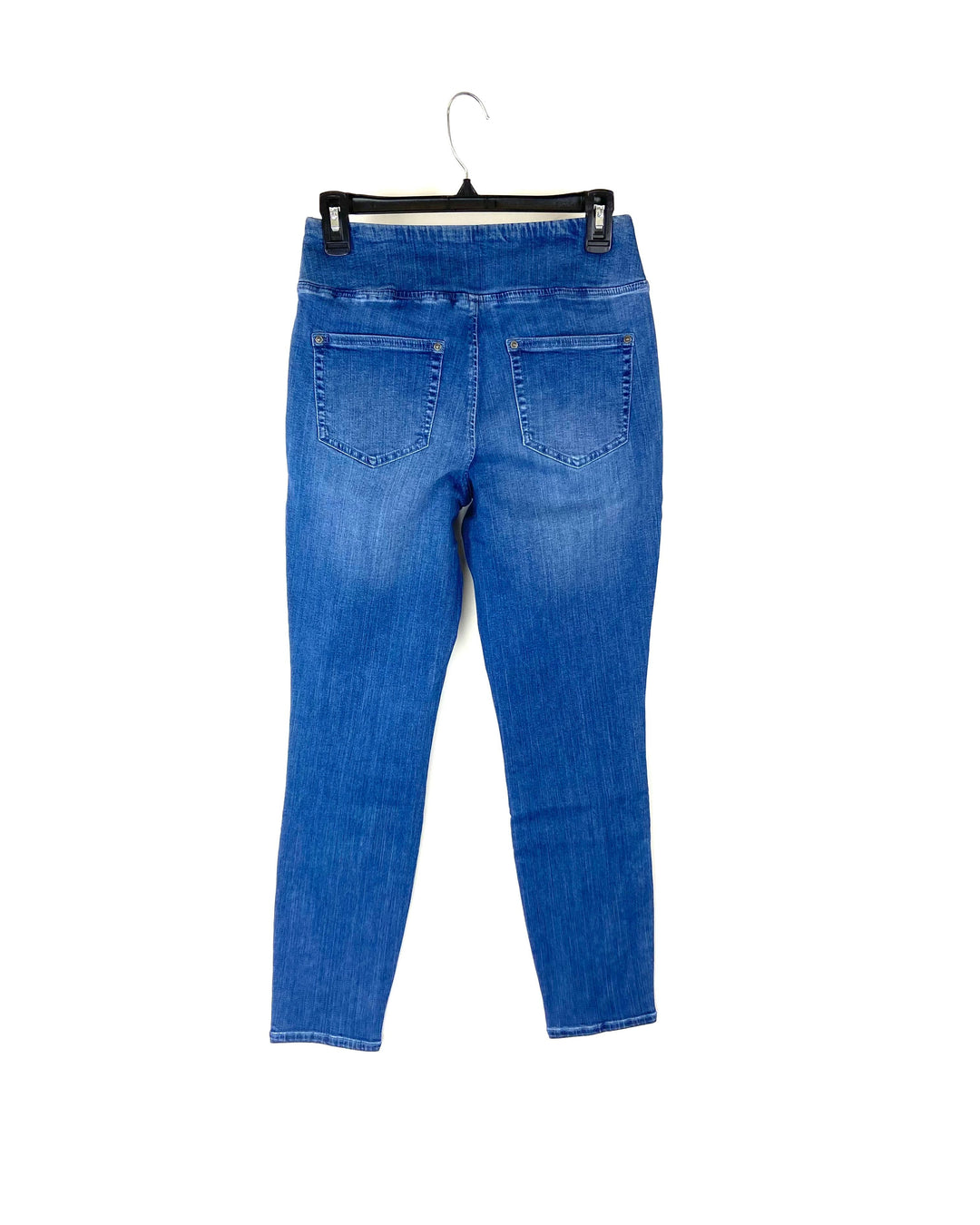 Medium Wash Ruffle Design Jeans - Size 12/14