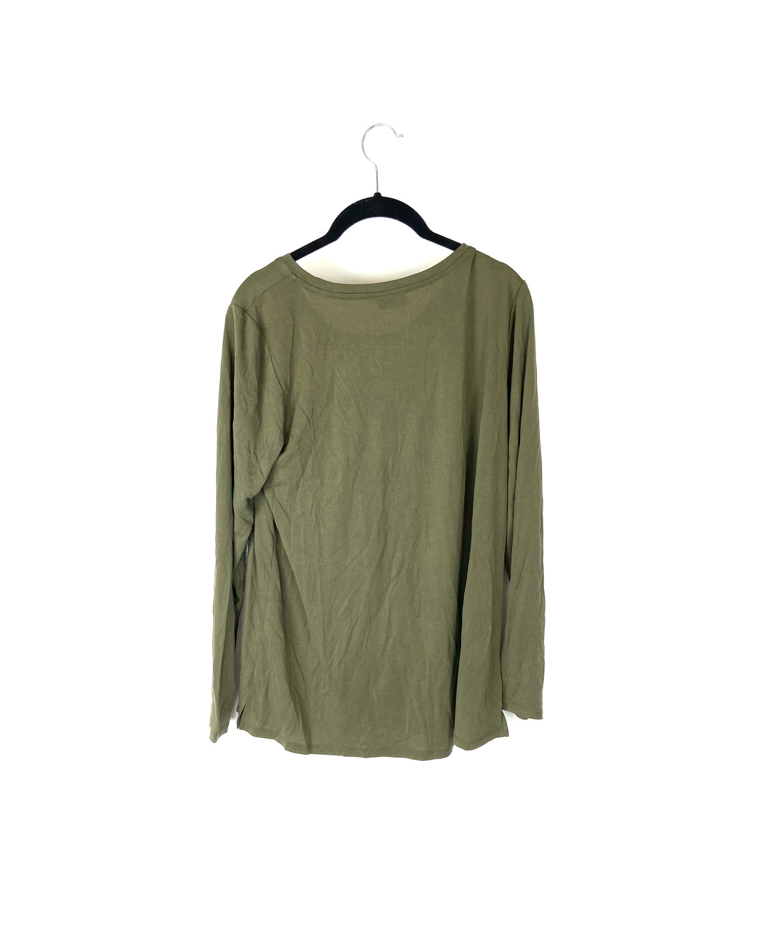 Green V Neck Top- Size 6-8