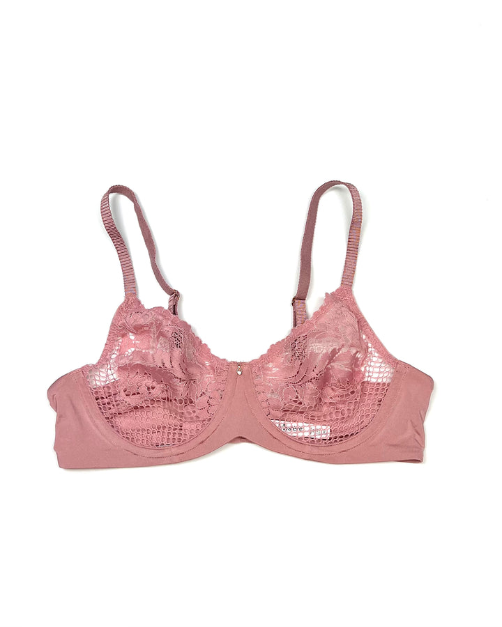 Pink Lace Bra - 34D