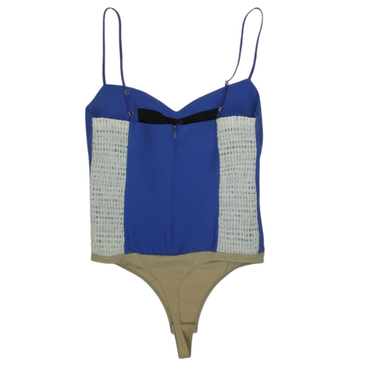 Amanda Uprichard Blue Bodysuit- Small - The Fashion Foundation - {{ discount designer}}