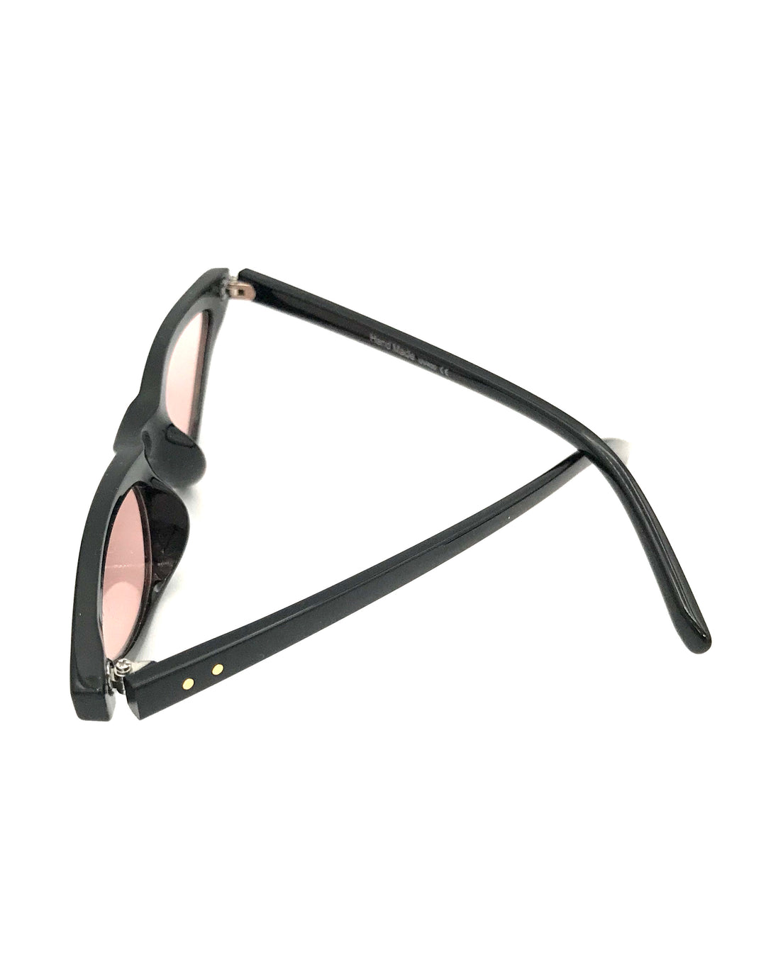Black and Pink Slim Lens Sunglasses