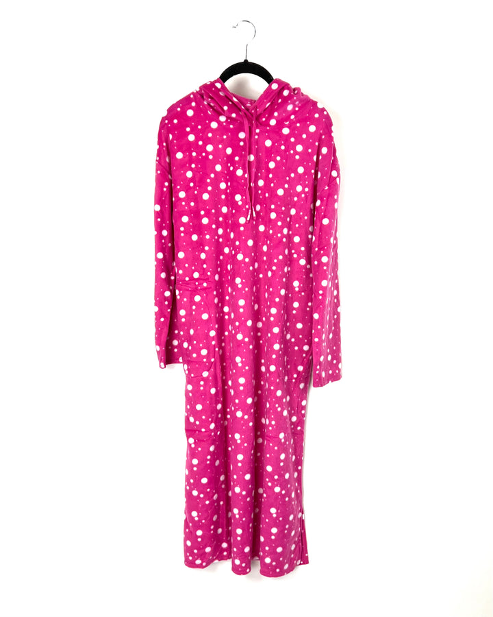 Pink And White Polkadot Nightgown - Size 6/8
