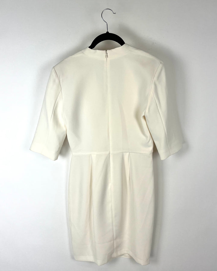 Cream Mid Length Dress - Small