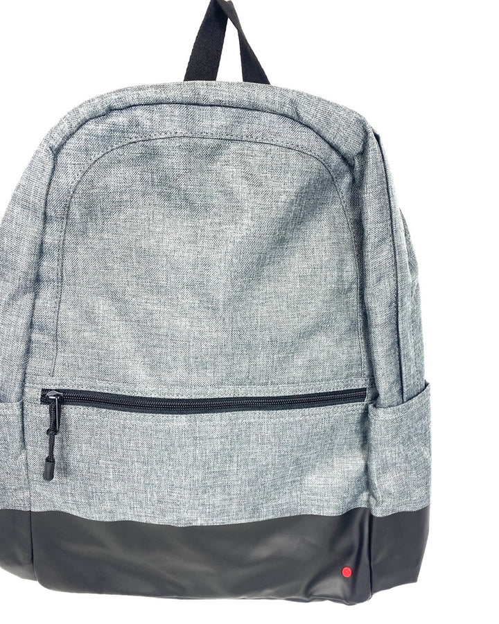 Unisex Grey and Black Backpack