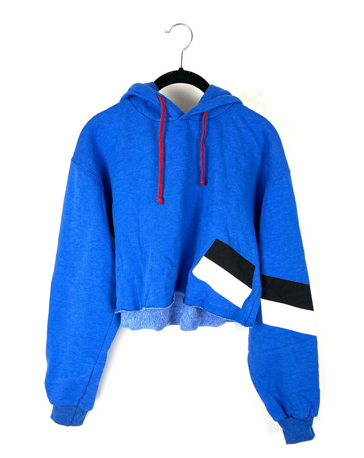 Heather Blue Hoodie - Small and Medium