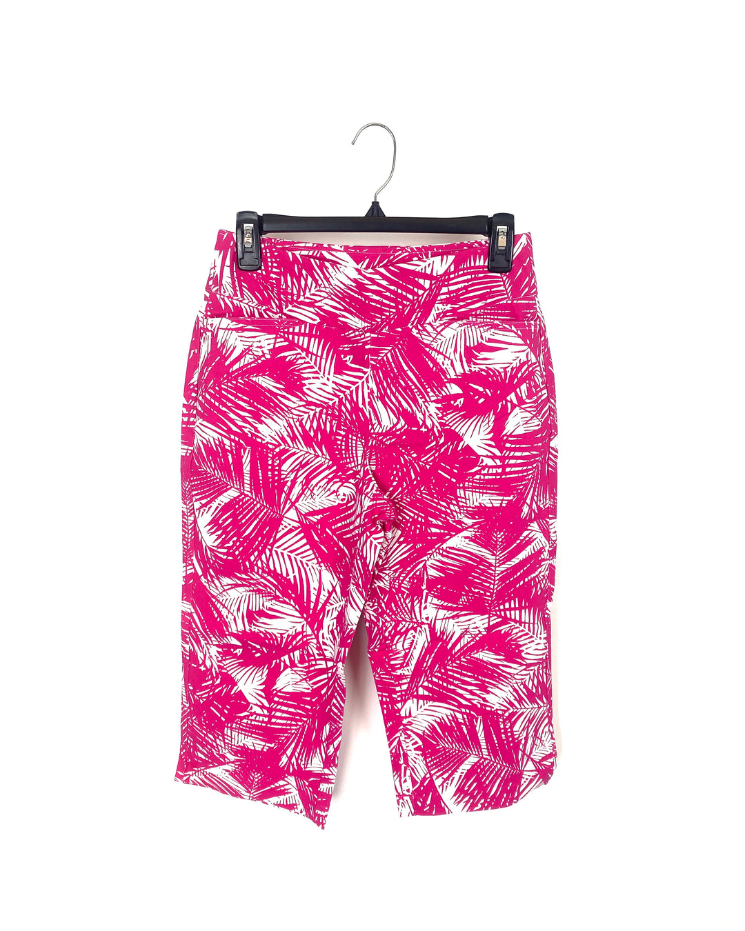 Pink and White Tropical Print Pant  - Size 6/8