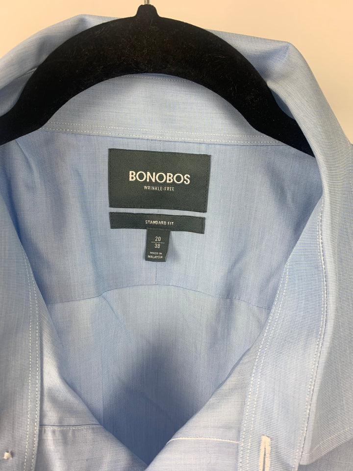 MENS Blue Long Sleeve Shirt - Size 20/38