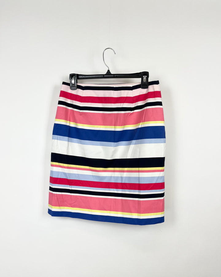 Multicolor Striped Skirt - Size 4