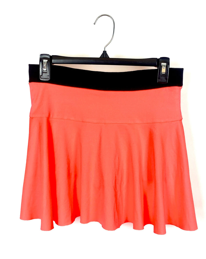 Neon Orange And Black Skort- Small