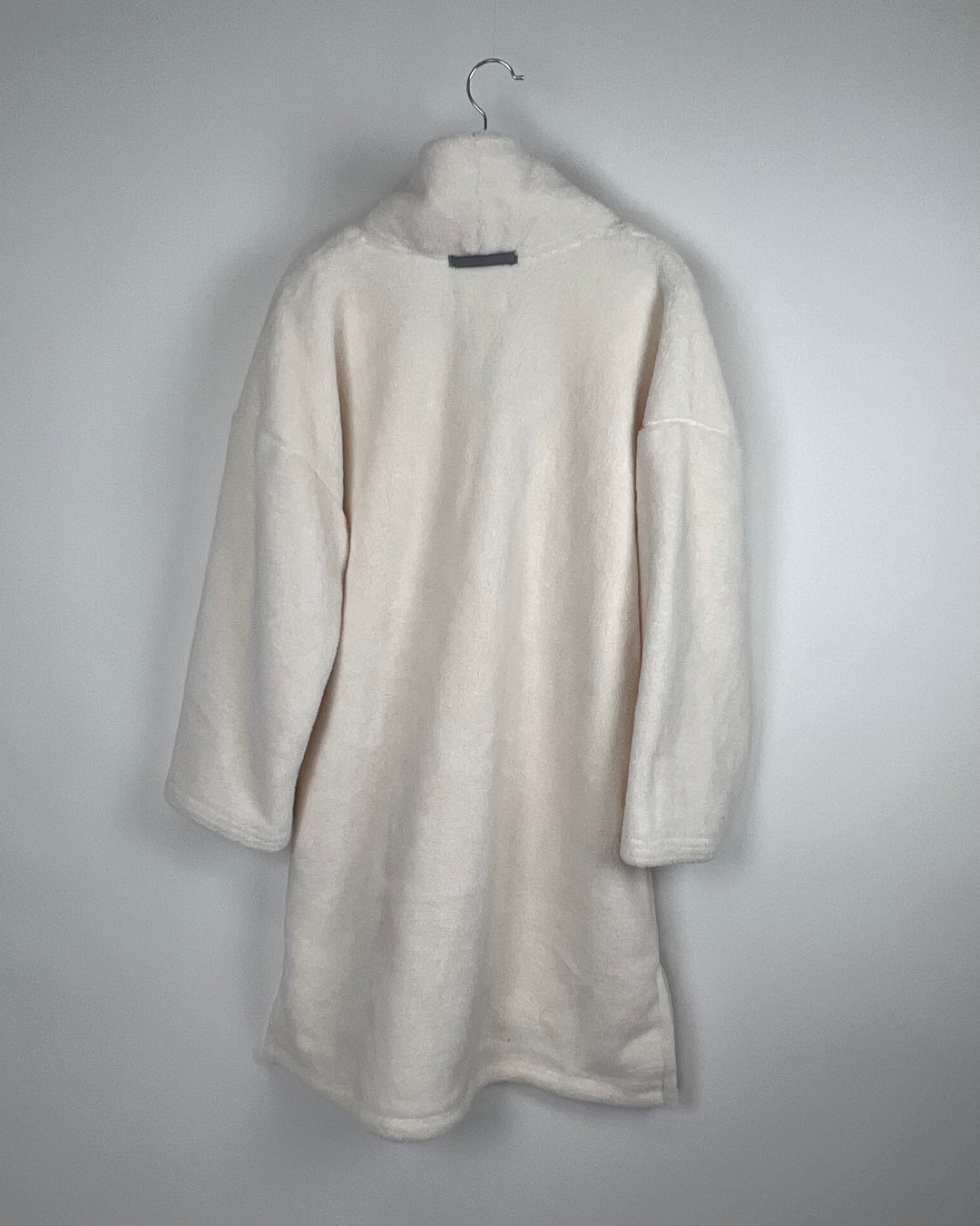 White Fleece Pullover - Small