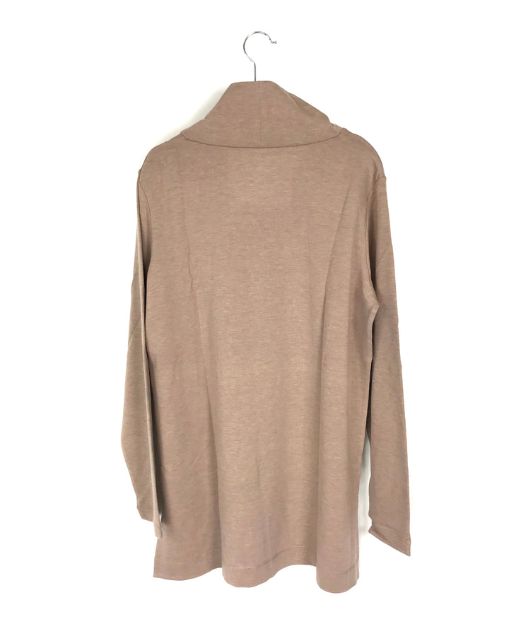 Beige Long Sleeve Top- Size 6-8