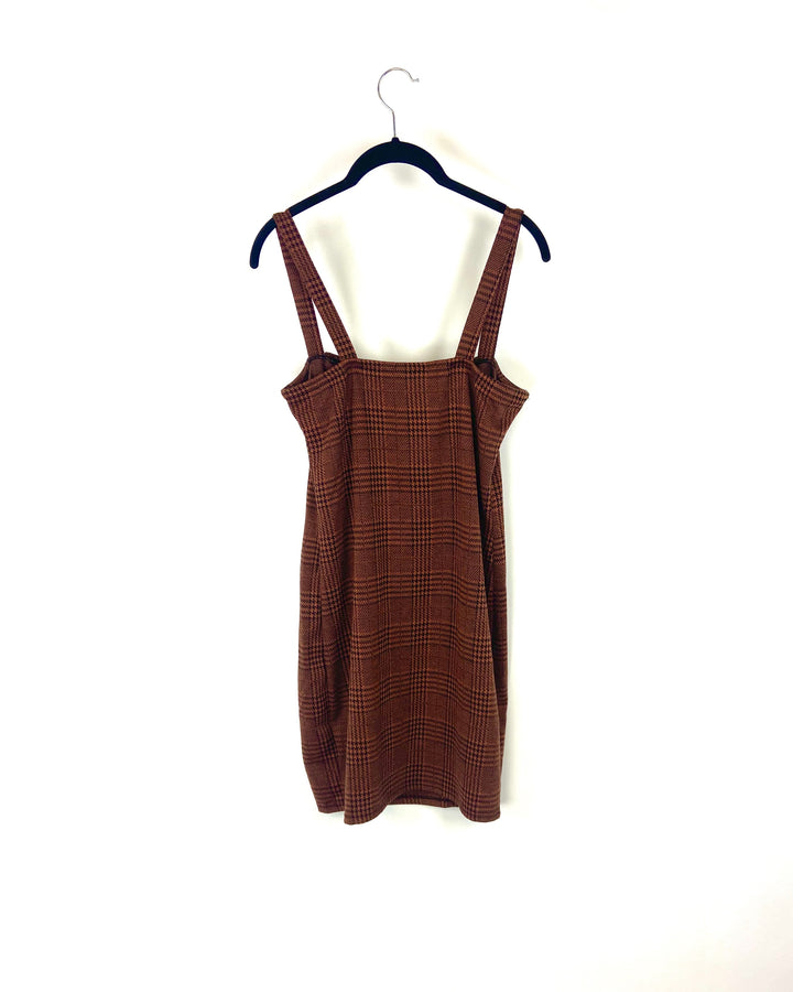 Brown Houndstooth Dress- Large