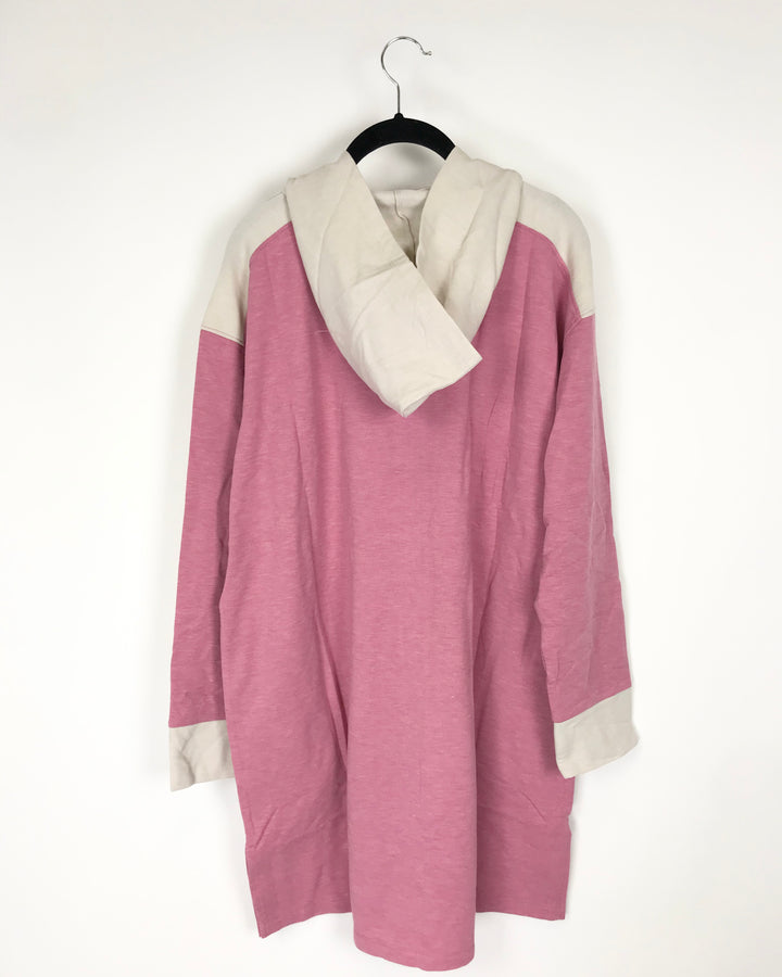 Pink And Tan Zip Up Jacket - Size 6/8