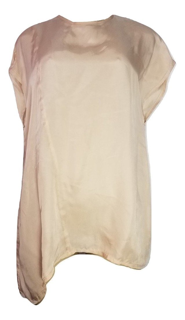 Laura Delman Peach Satin Blouse - Size 4 - Donated from the Designer - The Fashion Foundation