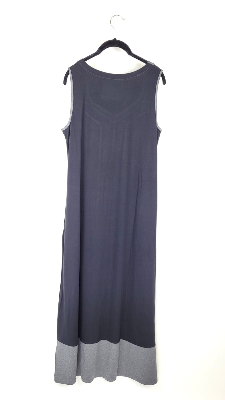 Black And Grey Maxi Dress - Small/Medium