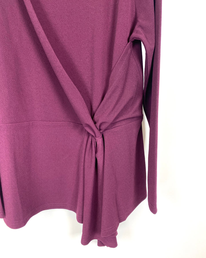 Purple Wrap Top - Medium/Large