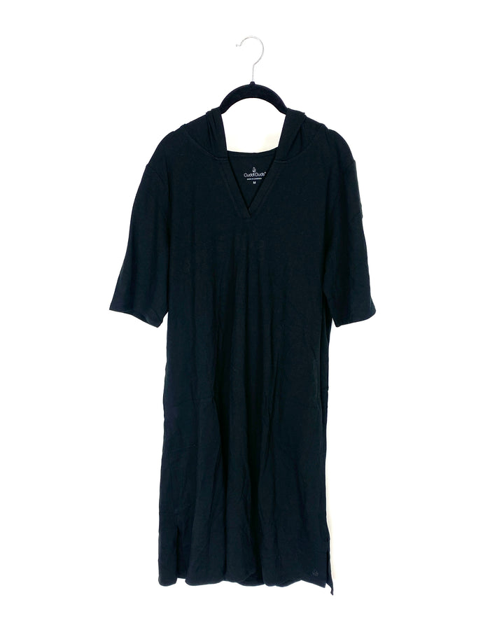 Black Hooded Dress - Size 8-10