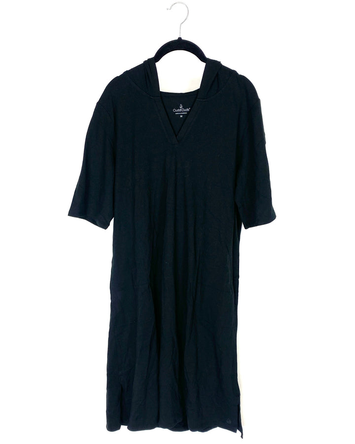 Black Hooded Dress - Size 8-10