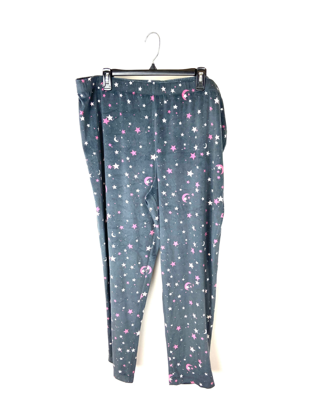 Grey Star and Moon Pajama Pants - 2X