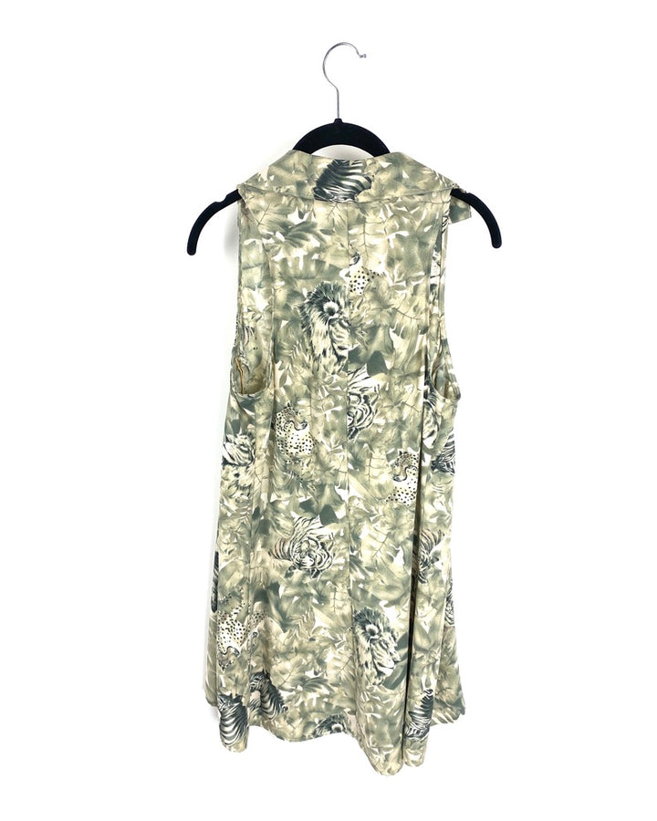 Green Wildlife Dress - Small