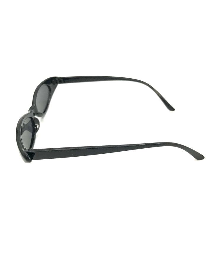 Black Slim Lens Sunglasses