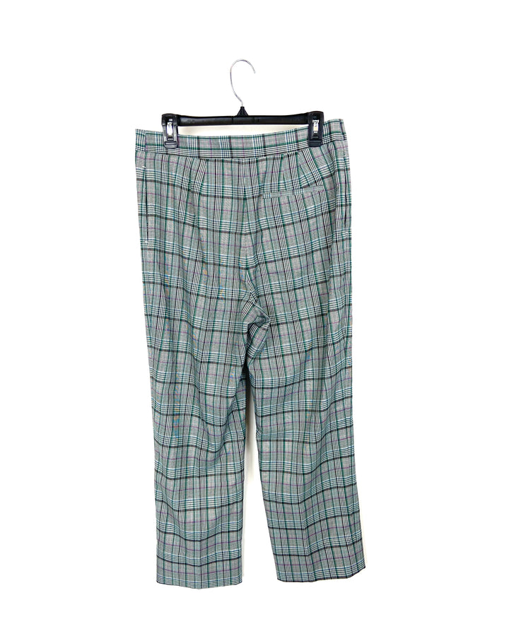 Colorful Plaid Pants - Size 8