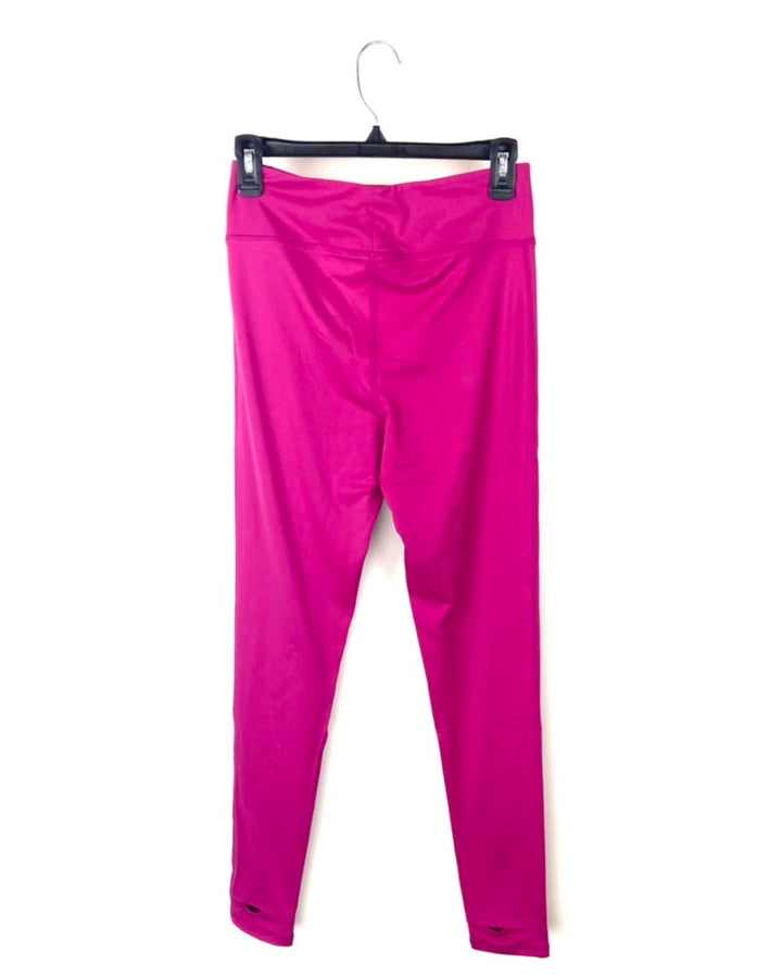 Hot Pink Leggings - Small