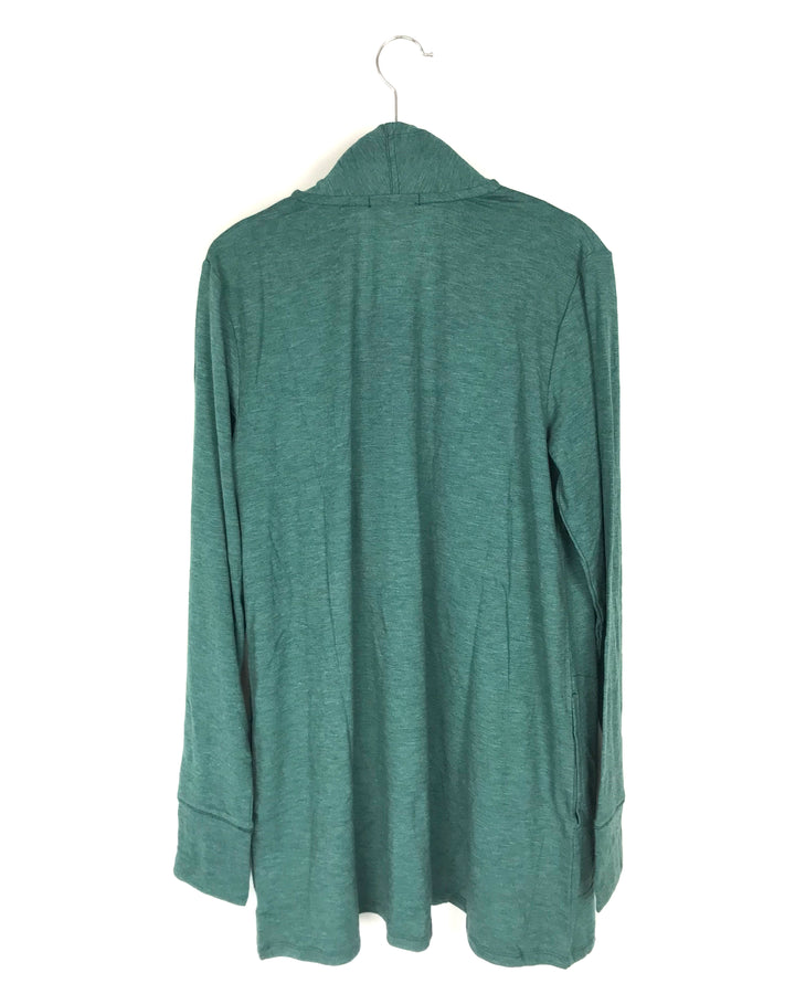 Dark Green Long Sleeve Cardigan - Size 2/4 and 6/8