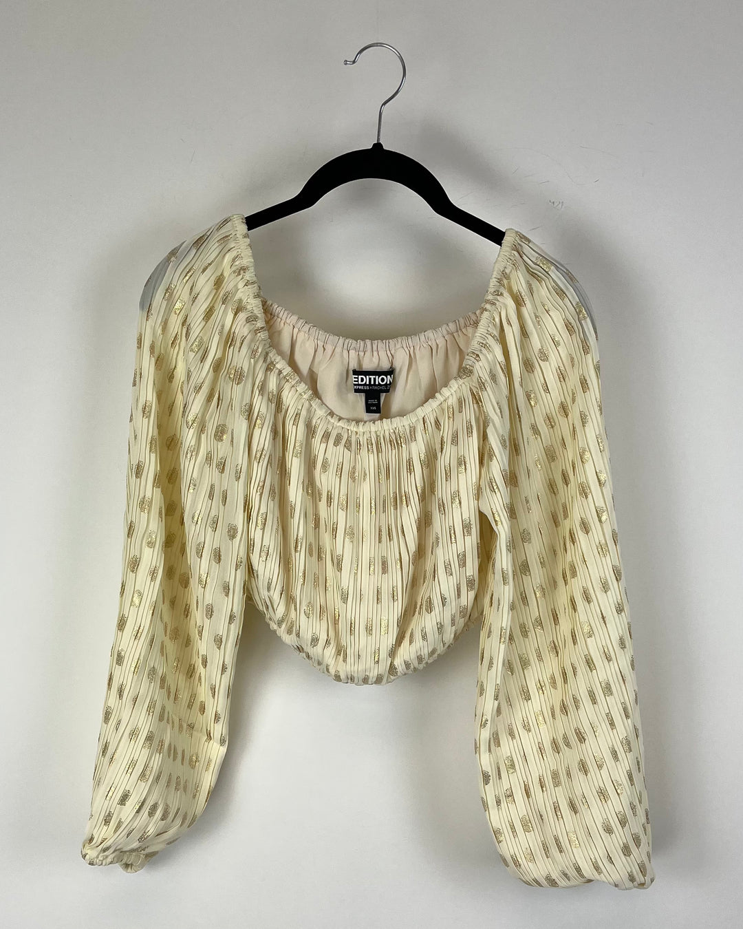 Cream And Gold Off The Shoulder Top - Size 2/4, 6/8 and 16/18