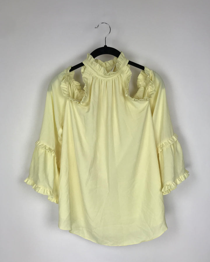 Yellow Long Sleeve Top - Small