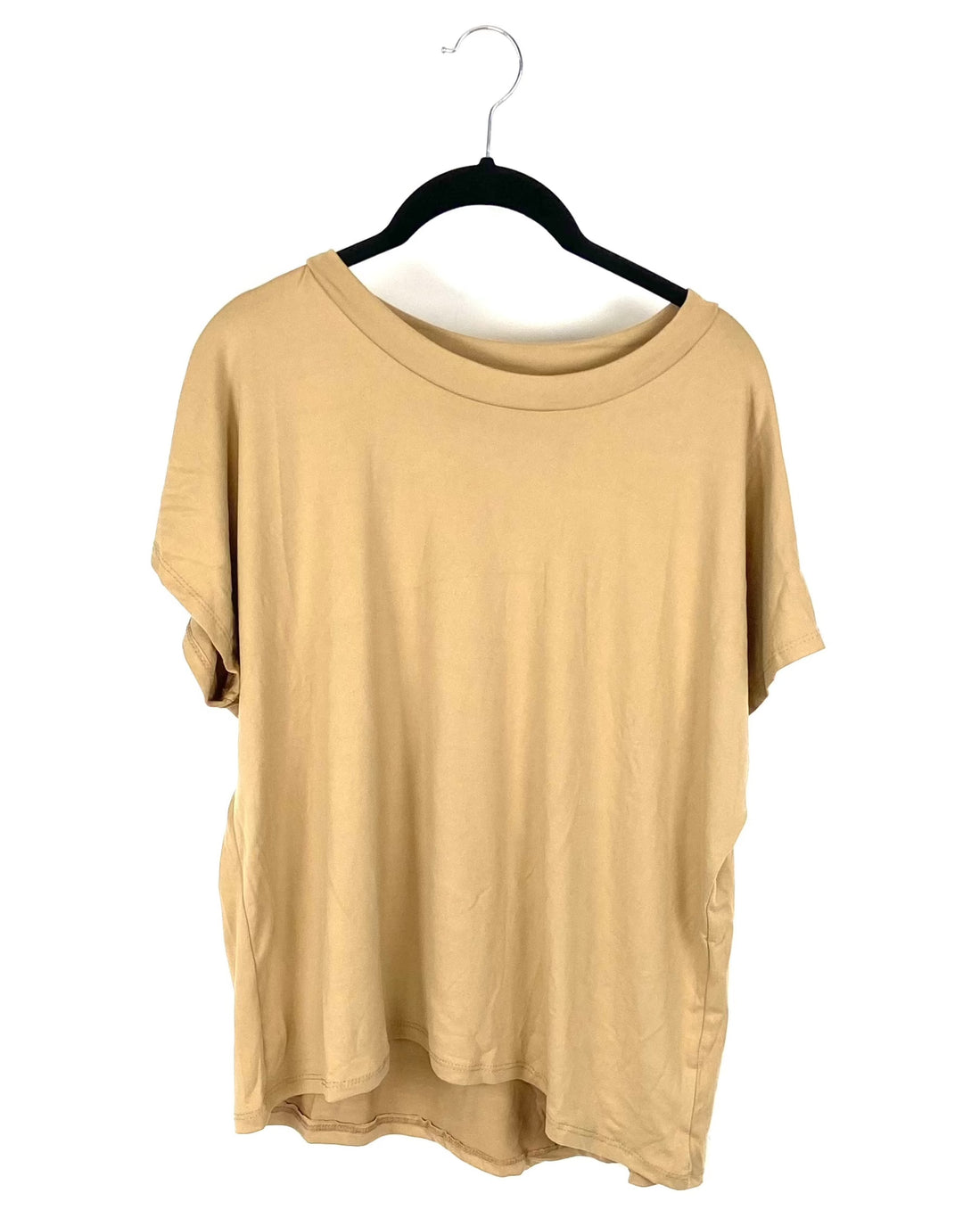 Tan Flowy T-Shirt - Small