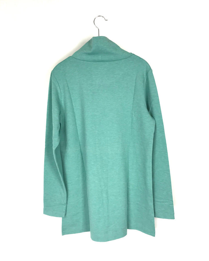 Mint Green Turtle Neck Sweater- Small