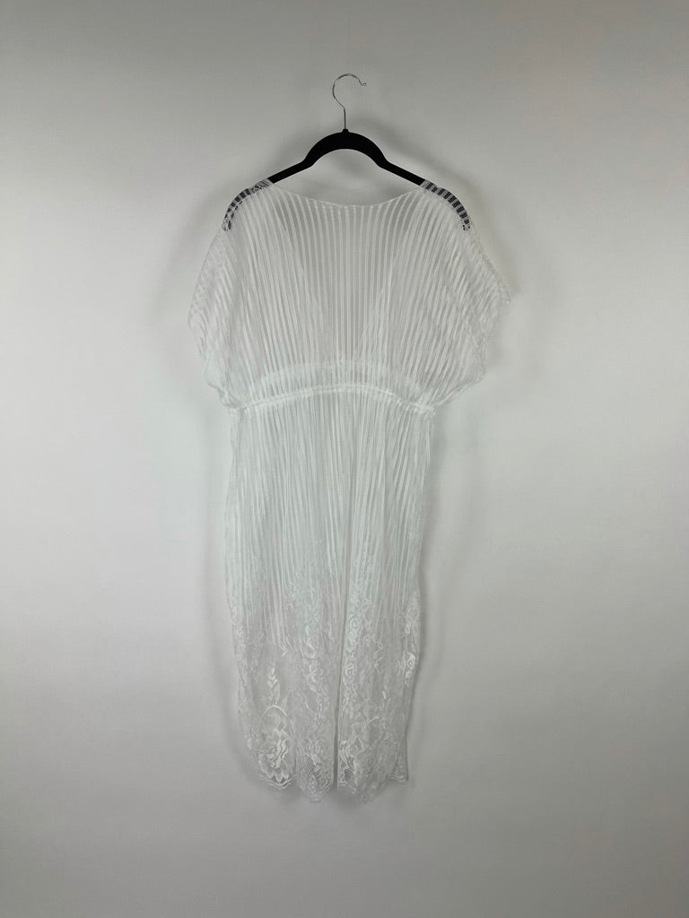 White Sheer Cover-Up - Small