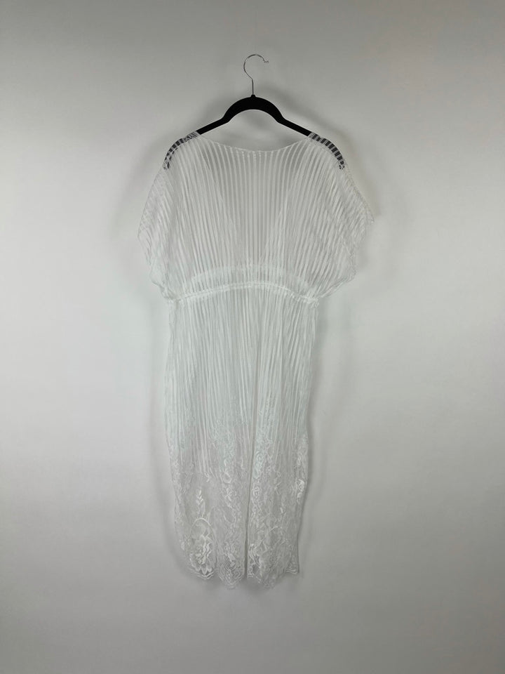 White Sheer Cover-Up - Small