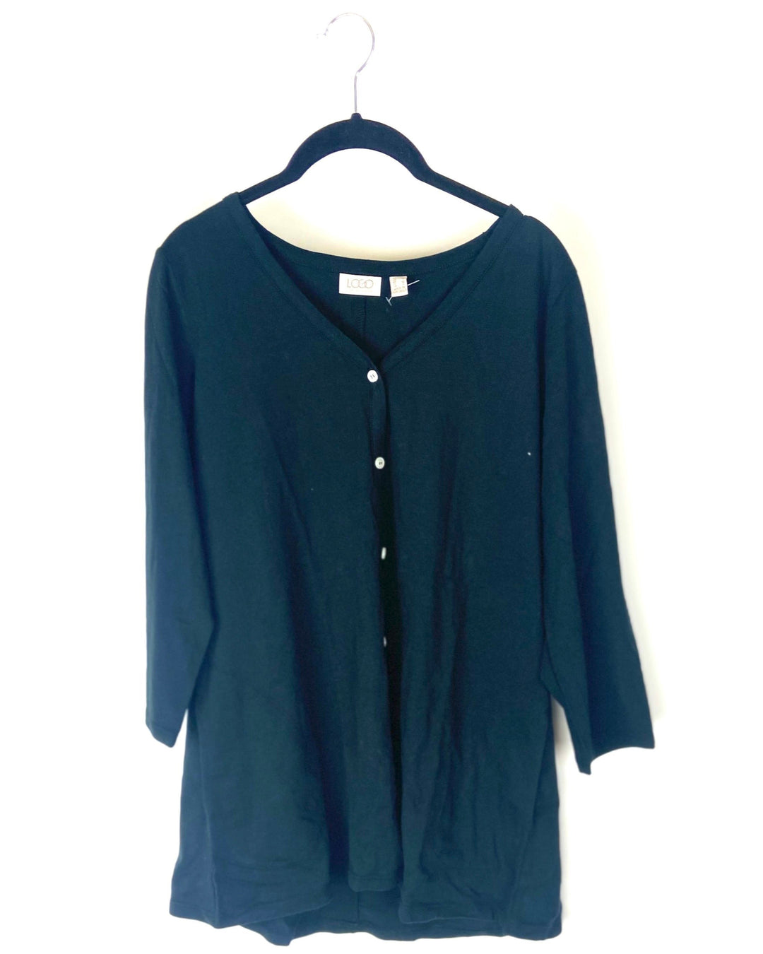 Black Cardigan- Size 6-8