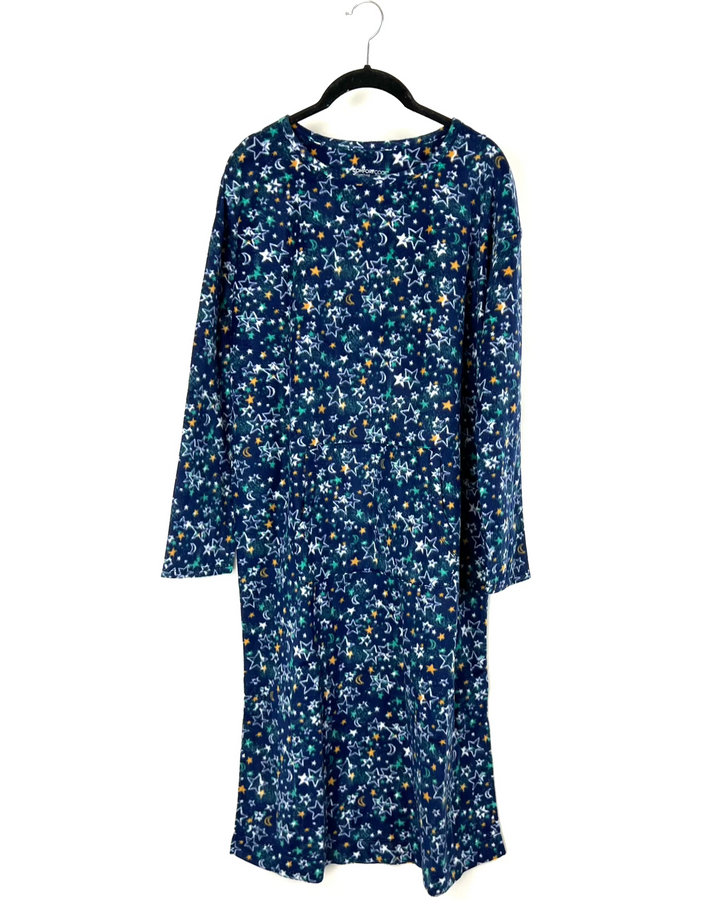 Navy Blue Star Nightgown - Size 6/8