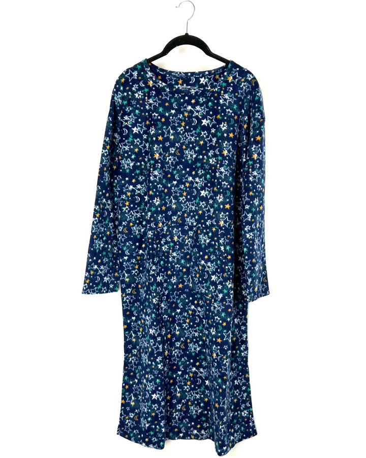 Navy Blue Star Nightgown - Small/Medium