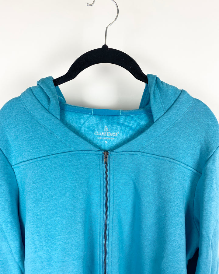 Turquoise Zip Up Jacket - Extra Small and Small