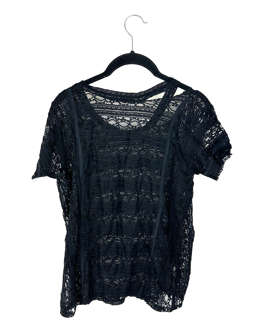 Black Lace Top - Small