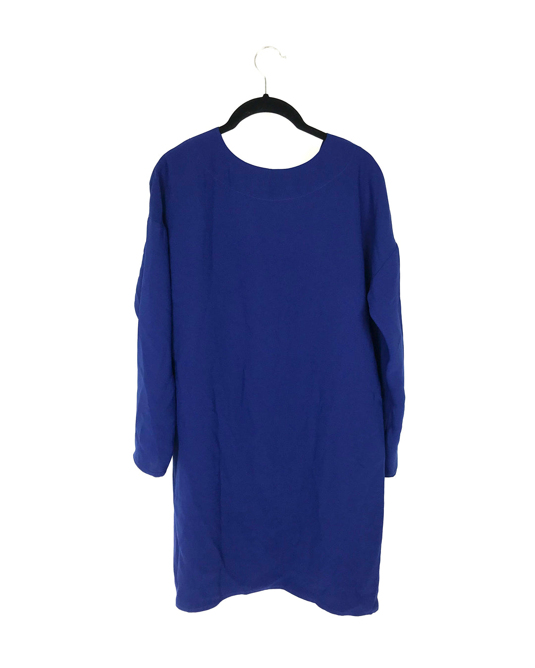 Royal Blue Long Sleeve Dress - Small