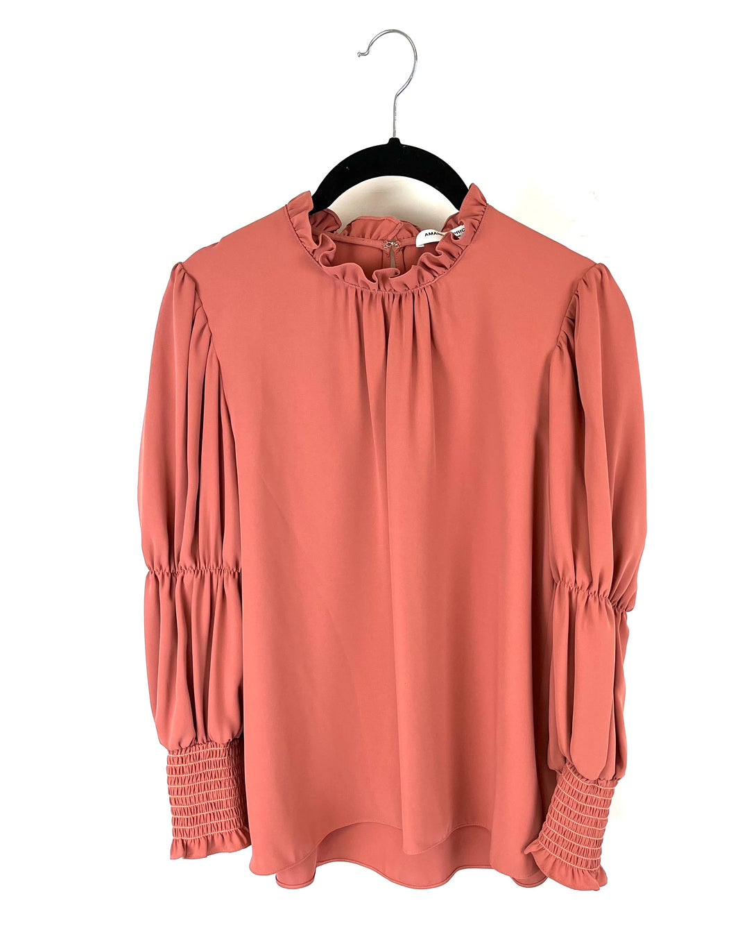 Salmon Colored Long Sleeve Blouse - Small
