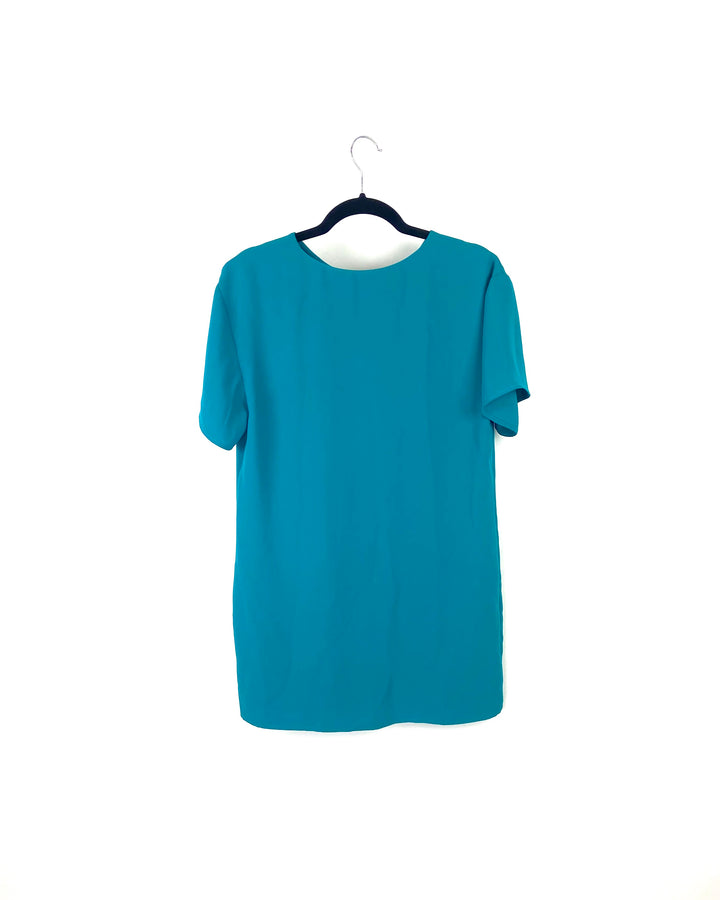 Teal Pocket Dress - Size 2-4W