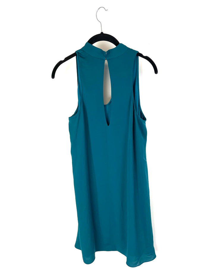 Dark Teal Sleeveless Dress - Size 4-6