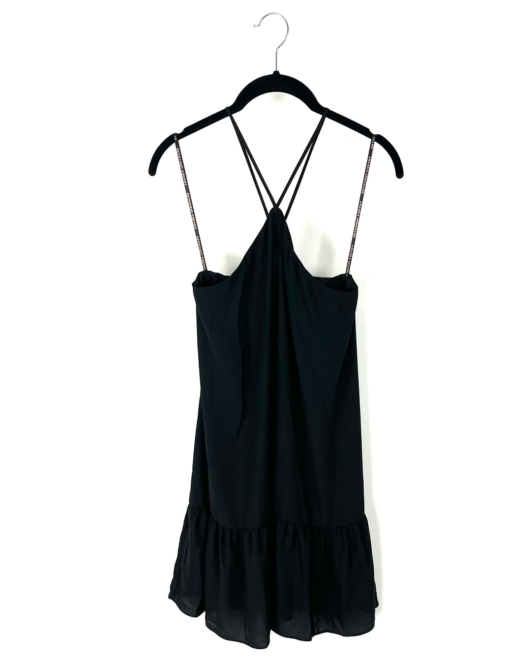 Black Criss Cross Short Dress - Size 4/6