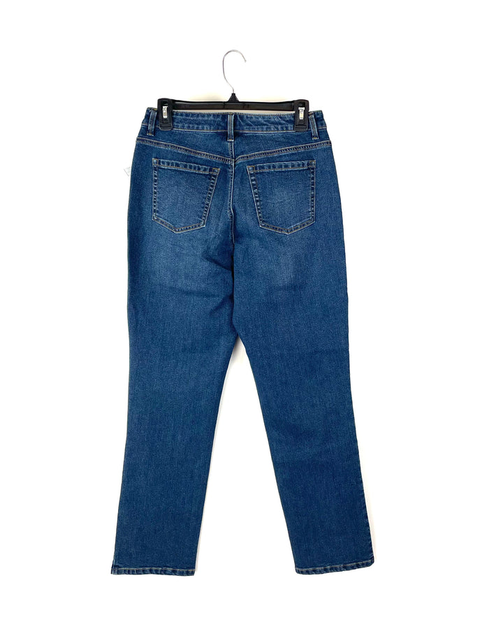 Medium Wash High Rise Denim Jeans - Size 8