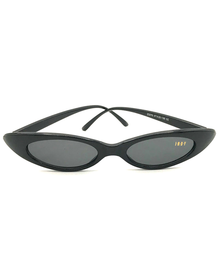 Black Slim Lens Sunglasses