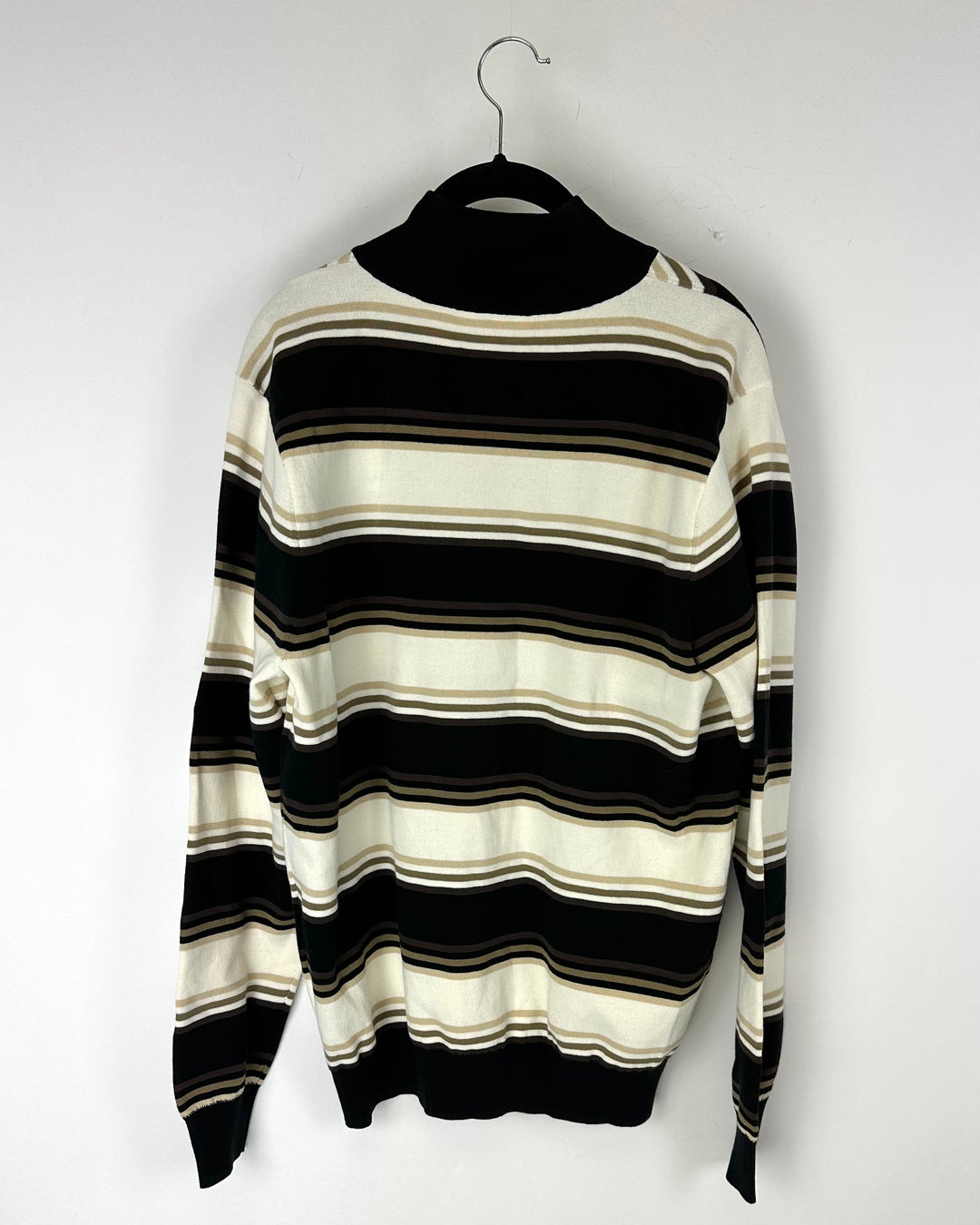 Black, Brown And White Sweater - Medium
