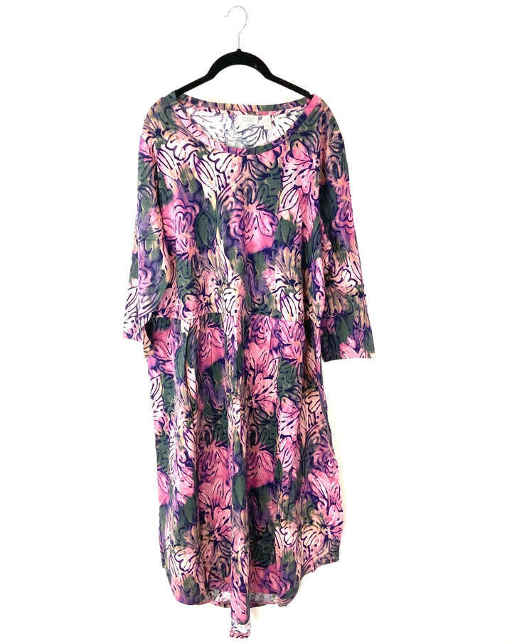 Floral Printed Dress - Size 6/8