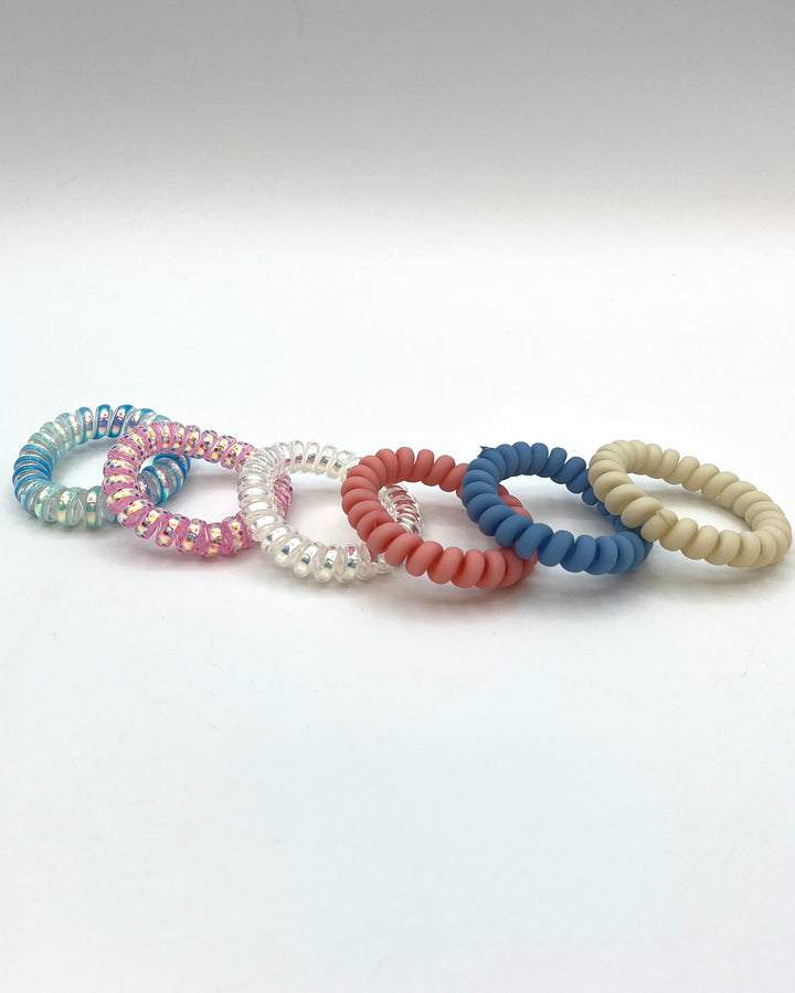 Pink And Blue Hair Tie Set